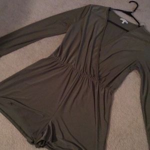 Olive green romper